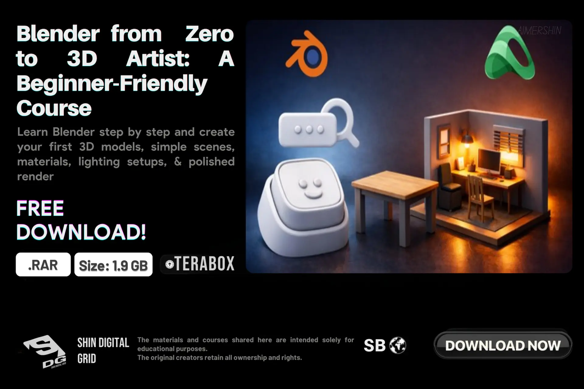 Blender from Zero to 3D Artist.webp