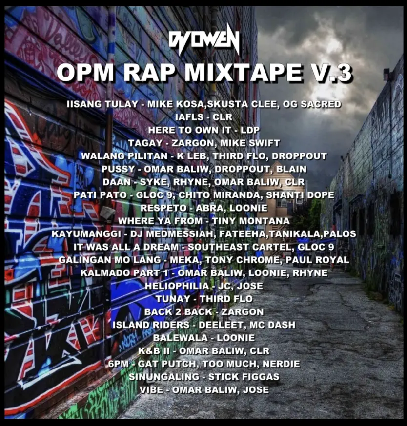 DJ OWEN - OPM RAP MIX V.3