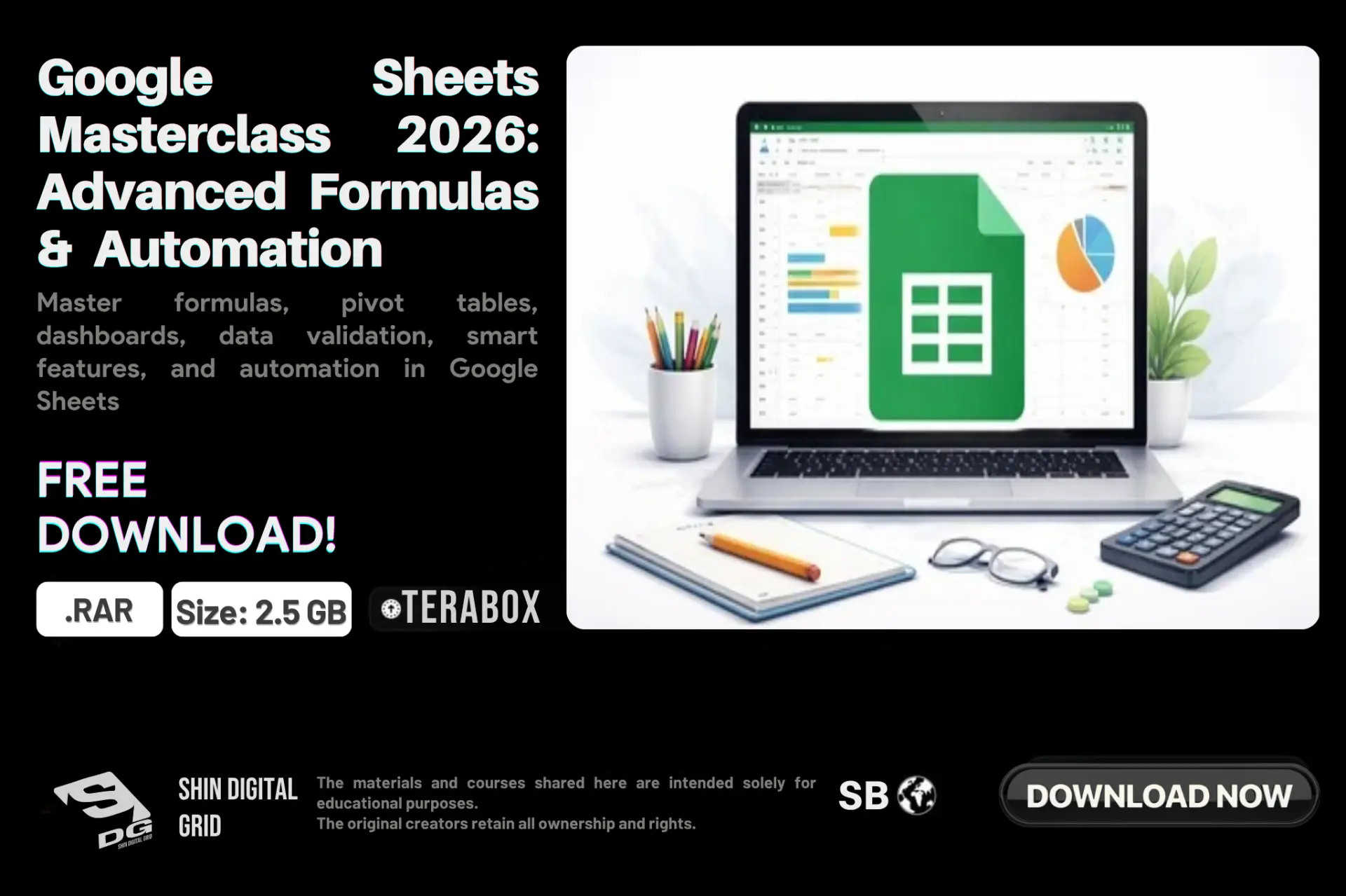 Google Sheets Masterclass 2026.webp
