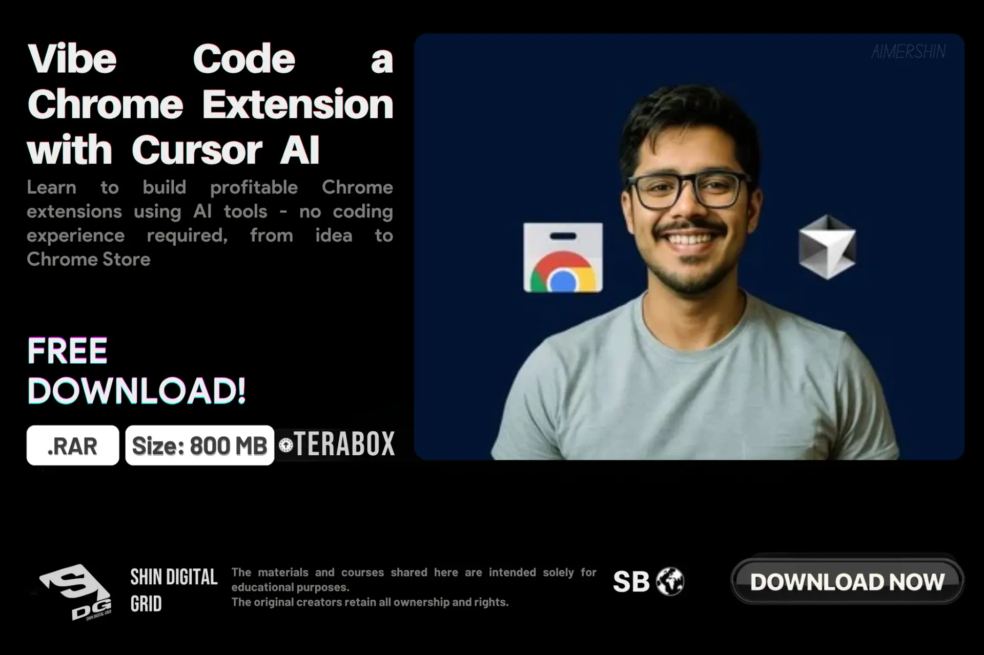 [Udemy] Vibe Code a Chrome Extension with Cursor AI | By: Yash Thakker | DDL | 800 MB