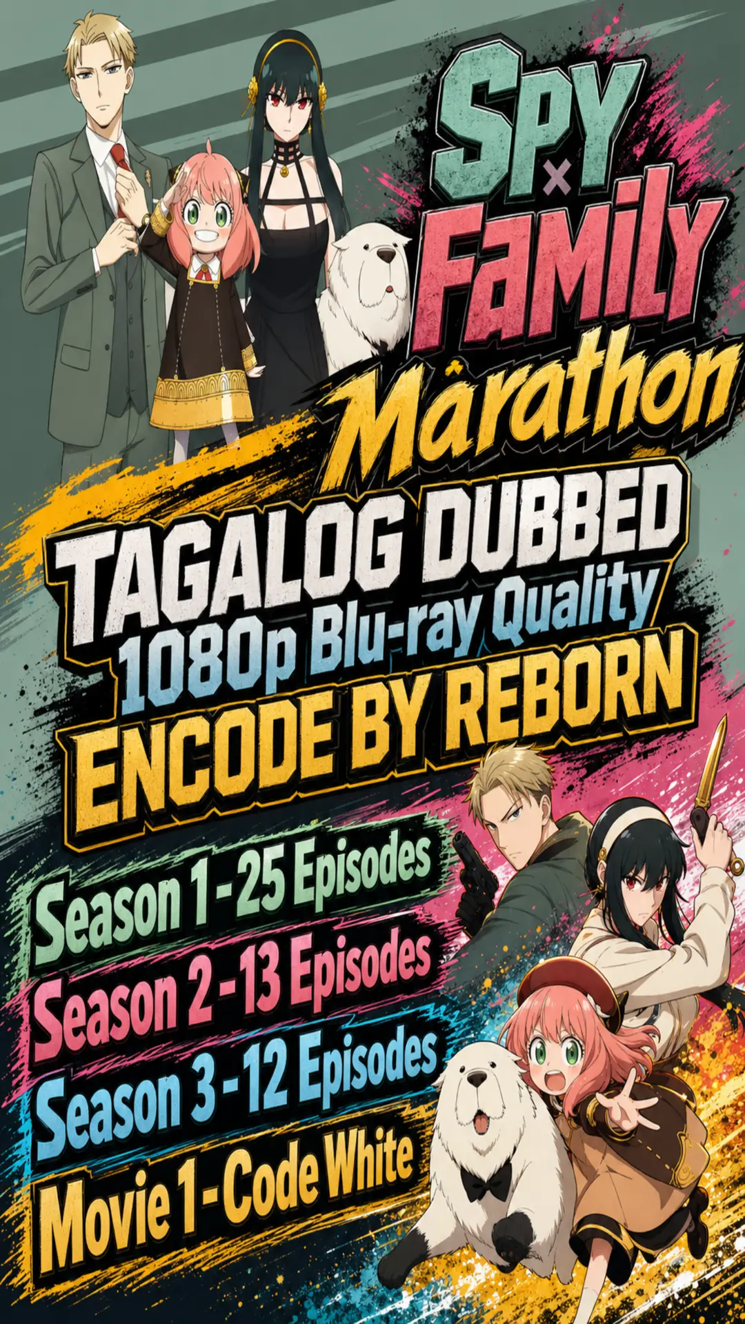 Spy Family Marathon Tagalog Dubbed 1080p Encode By Reborn