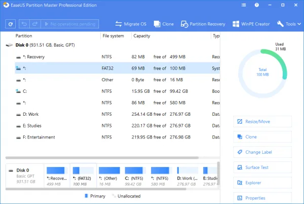 EaseUS Partition Master Full License Key & Patch {Tested} Free Download