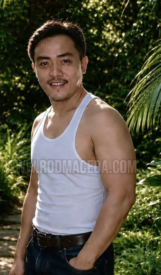 Rod Maceda macho gwapito in white sando pogi pinoy hunk barako.webp