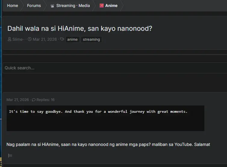 Saan na kayo nanonood anime hahaha