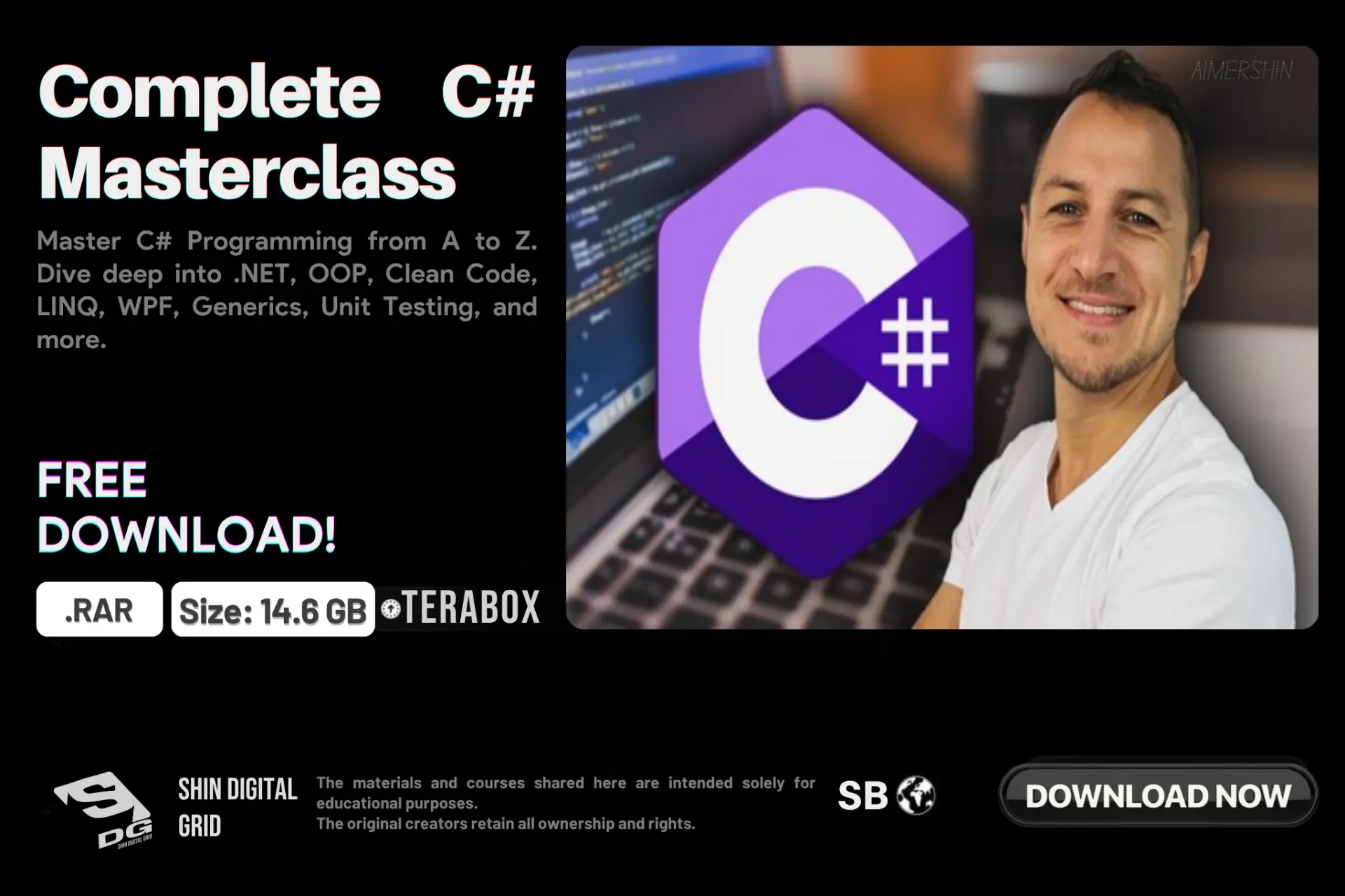 [Udemy] Complete C# Masterclass | By: Denis Panjuta | DDL | 14.6 GB