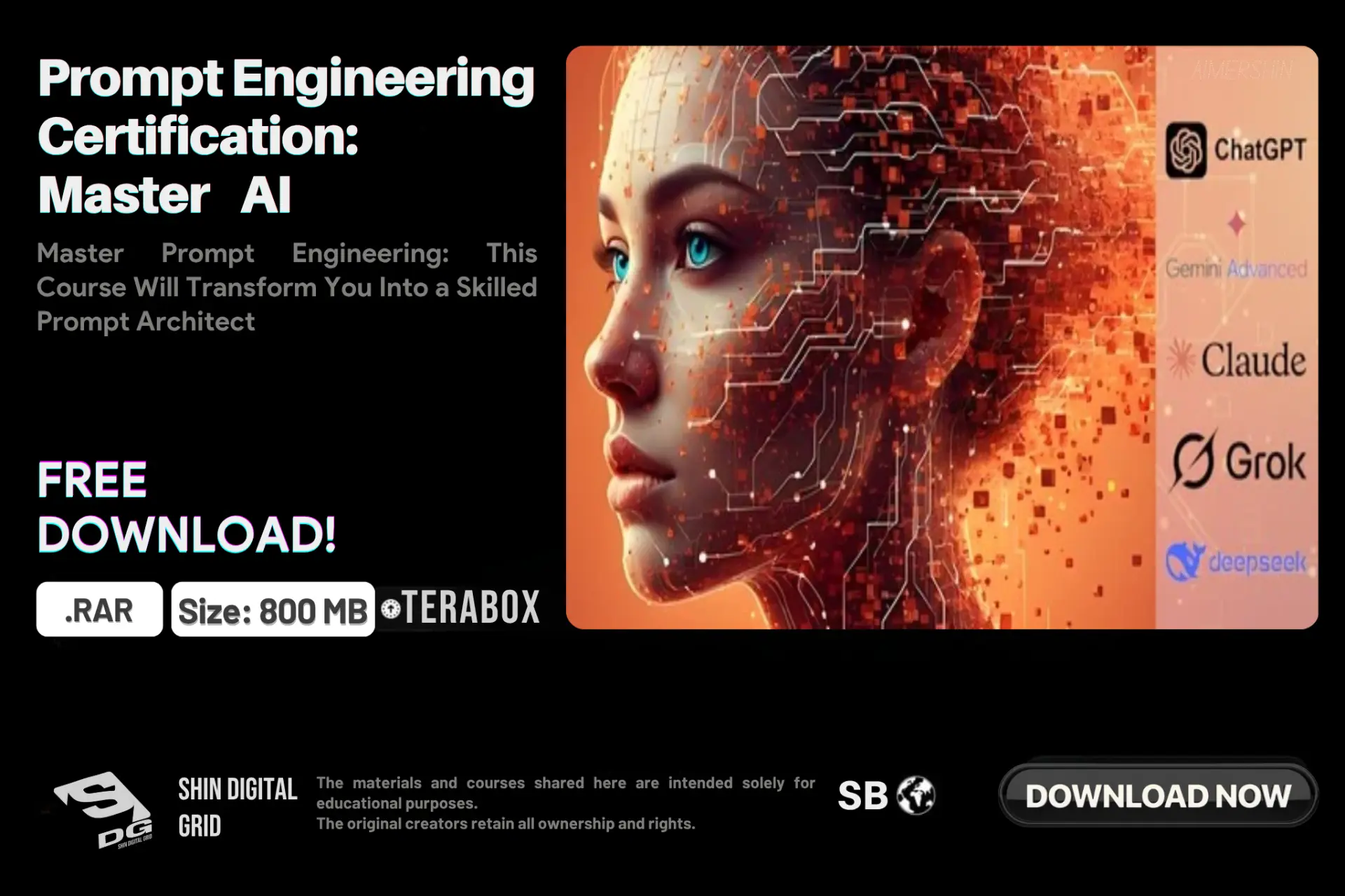 [Udemy] Prompt Engineering Certification: Master AI | By: Alexandros Fatsis | DDL | 800 MB