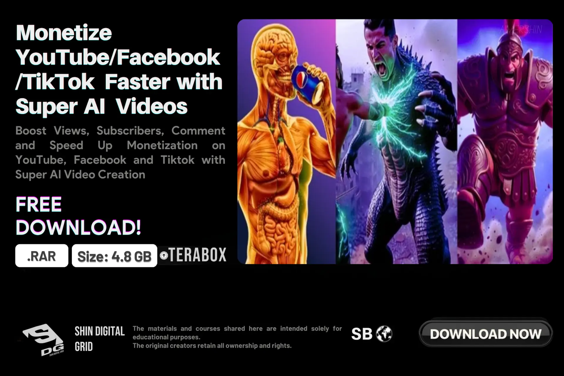 [Udemy] Monetize YouTube/Facebook/TikTok Faster with Super AI Videos | By: Emenwa Global | DDL | 4.8 GB