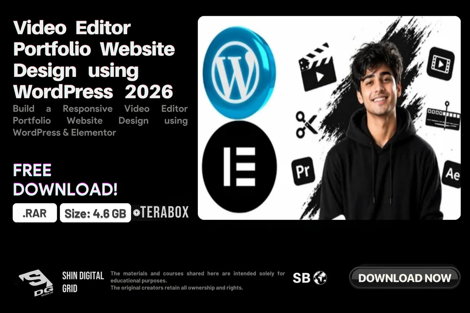 Video Editor Portfolio Website.webp
