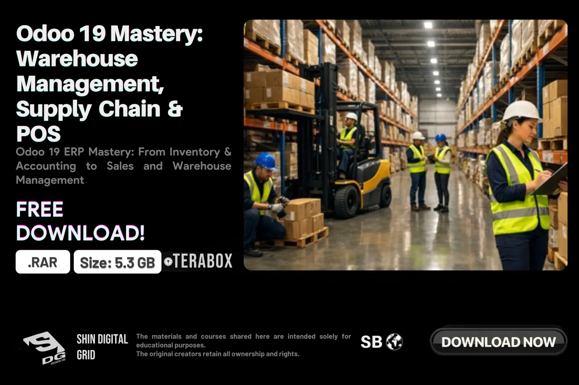 [Udemy] Odoo 19 Mastery: Warehouse Management, Supply Chain & POS | By: VedAK_Mastery _Hub | DDL | 5.3 GB