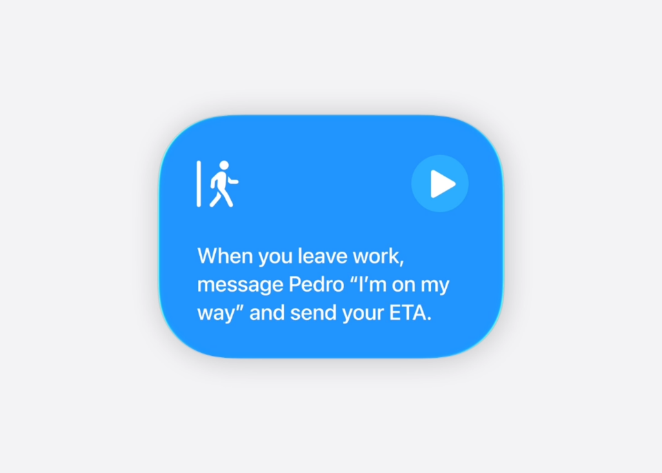 a photo showing how to make a shortcut using natural language