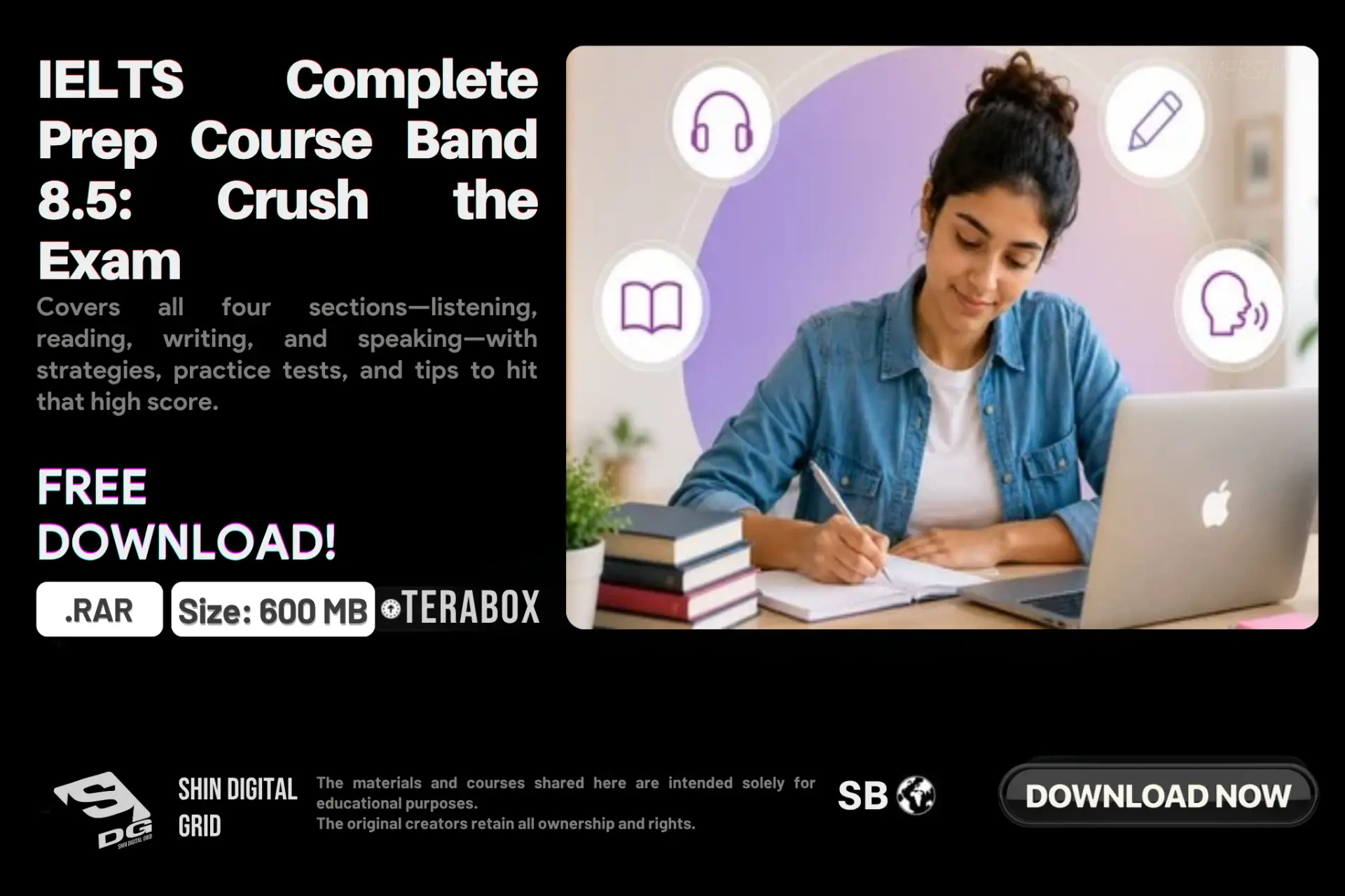 IELTS Complete Prep Course Band.webp