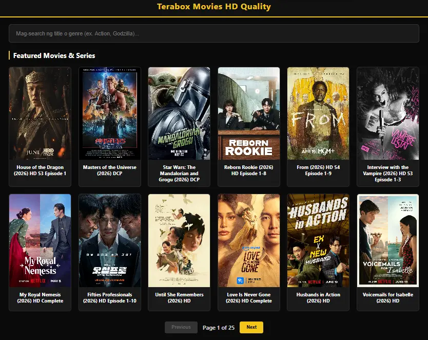 Terabox Movies HD Quality astig itong site na ito!