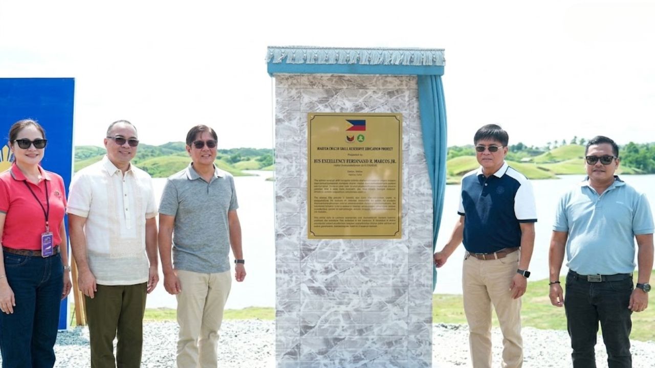 Marcos inspects irrigation project in Bohol, to visit government projects in Cebu