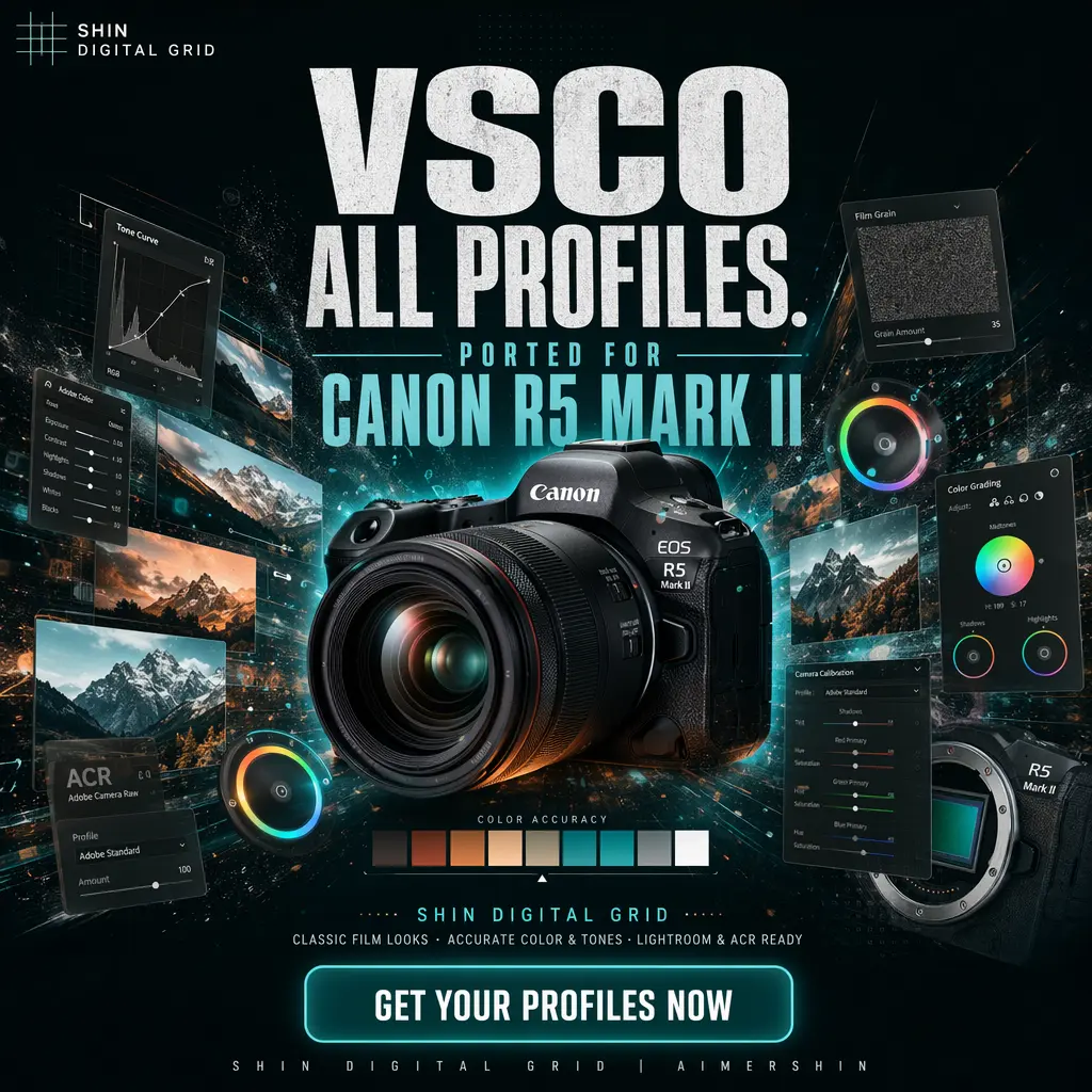 VSCO Profiles for Canon R5 Mark II.webp