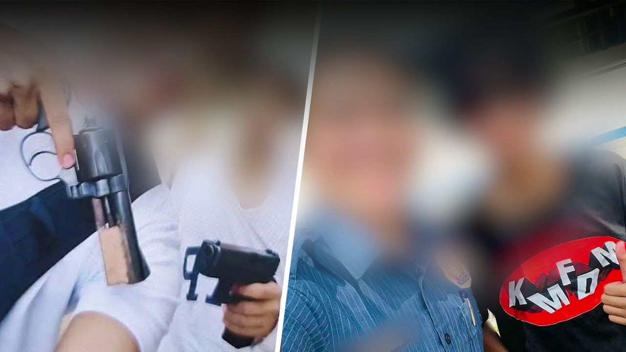 Pulis na tiyahin ng isang suspek sa pamamaril sa San Jose National High School, inalis na sa pwesto