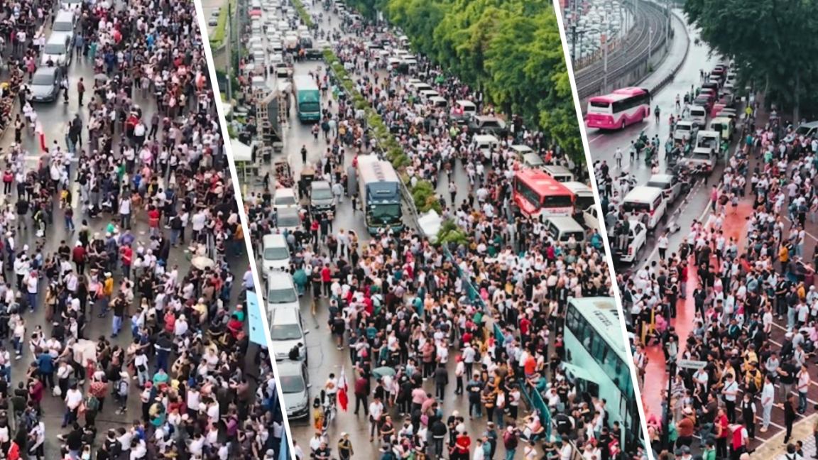 Thousands of INC members rally along EDSA in support of Marcoleta facing plunder case