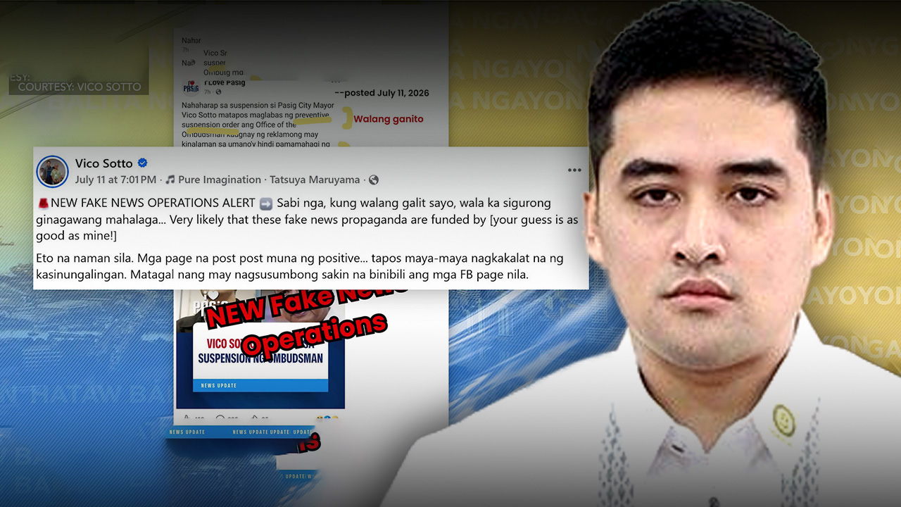 Umano'y preventive suspension ng Ombudsman vs. Mayor Vico Sotto, fake news