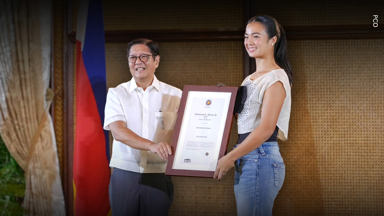 Natatanging parangal, ipinagkaloob ni PBBM kay Pinay tennis star Alex Eala