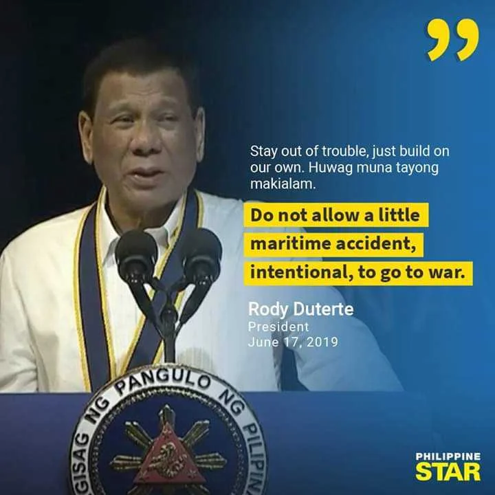 Duterte on Chinese vessel accident