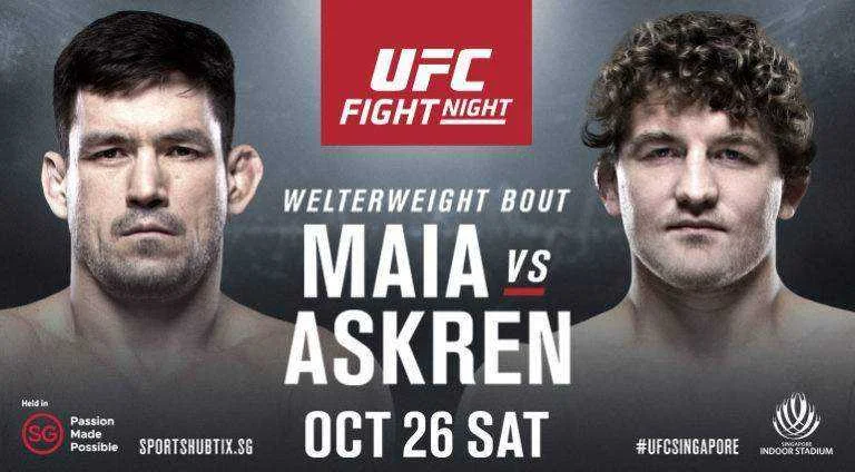 [UFC Fights] Fight Night 162: Demian Maia v.s. Ben Askren (Main Cards) HD - October 26, 2019
