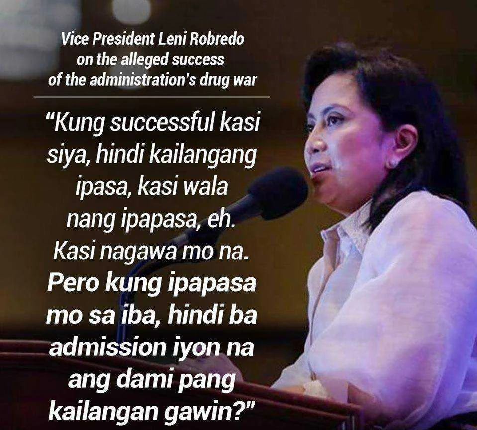 Leni Robredo Kumpirmado na hindi malasakit sa bayan ang inuuna kundi ang paninira kay Duterte !