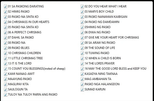 OPM christmas songs golden hits