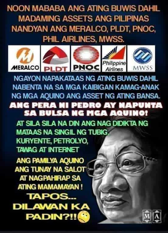 Totoo ba na dating sa gobyerno ang ilang malalaking kumpanya tulad ng PLDT and MWSS?
