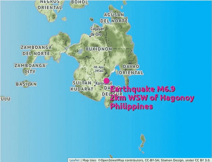 Breaking news: earthquake 6.9 sa Davao del Sur
