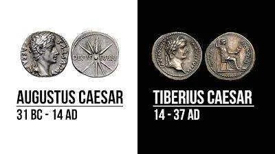 Augustus Caesar and Tiberius Caesar SILVER COIN.jpg