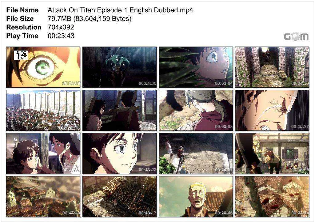 Attack On Titan Season 1 Episode (1-25) English Dubbed