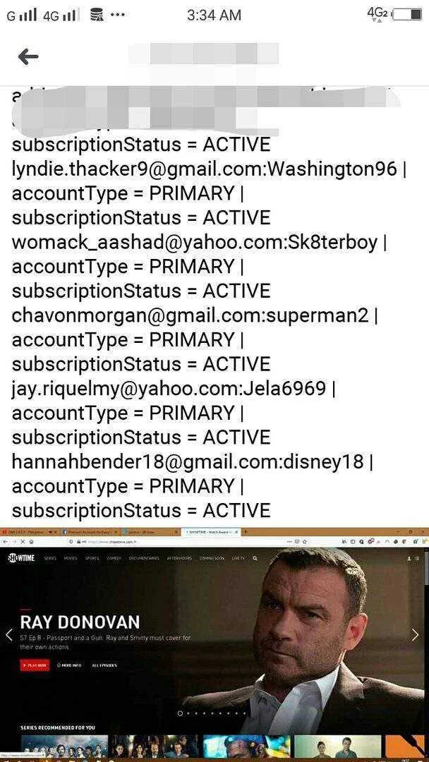 Showtime accounts give aways