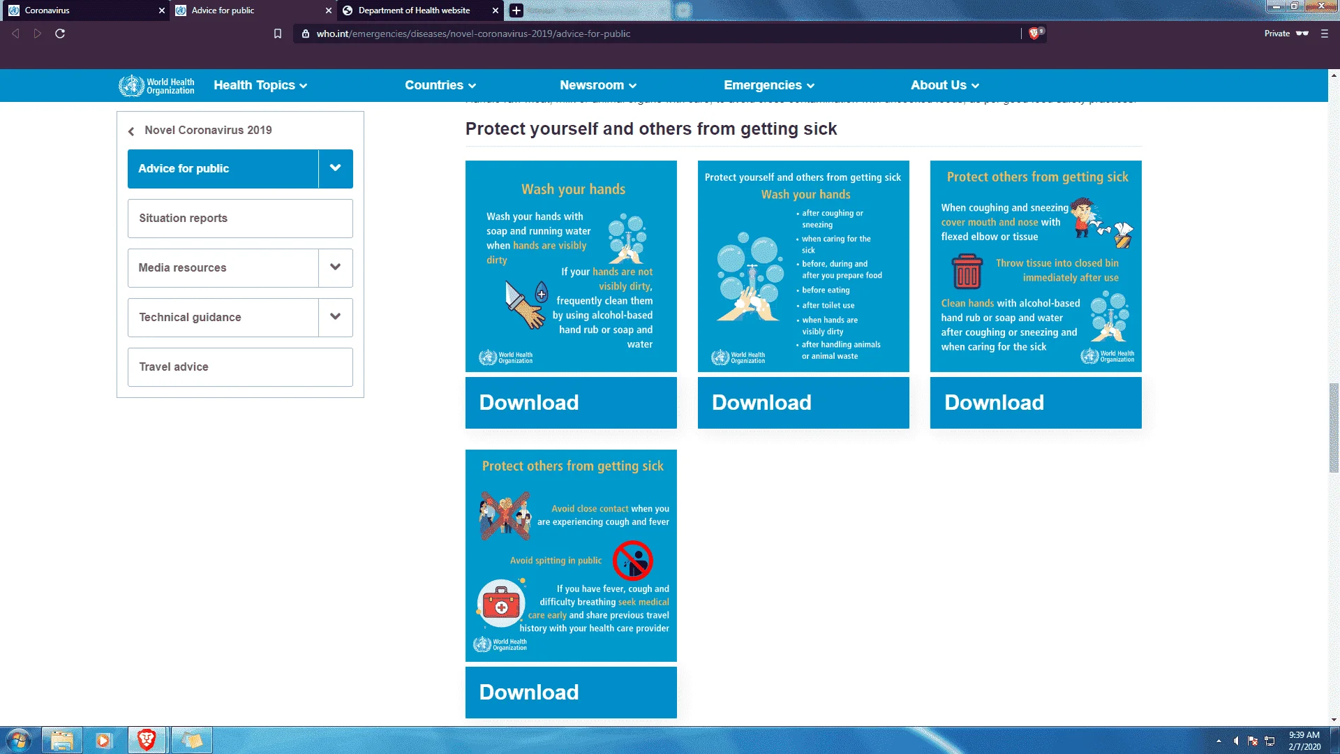 World Health Organization Novel coronavirus (2019-nCoV)
