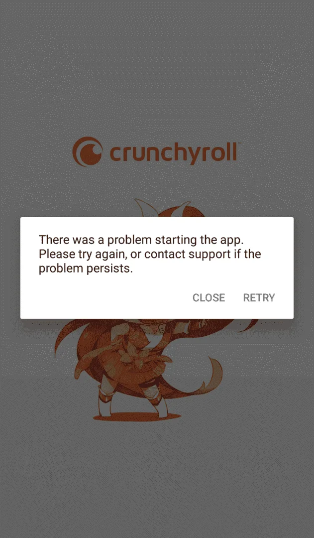 Crunchyroll Error