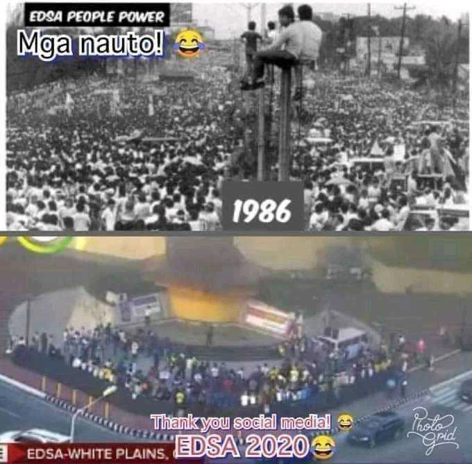 Mga nauto ng Edsa Noon at Ngayo !