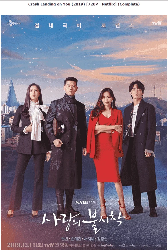 Crash Landing on You (2019) [720P - Netflix] (Complete)