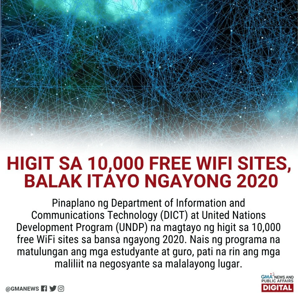 FREE WIFI Sites sa Buong Bansa.