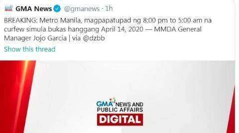 Manila under curfew simula bukas