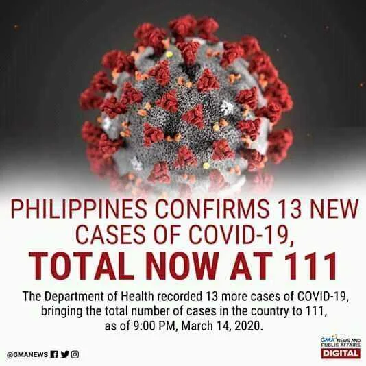From 98 to 111 cases in Philipines | Covid 19