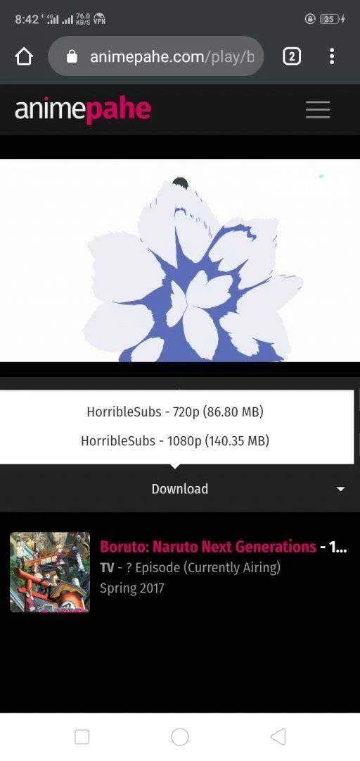 Anime high quality na mababa lang ang mb..