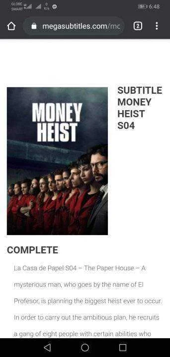 Money Heist Season 4 Download Site and Subtitle