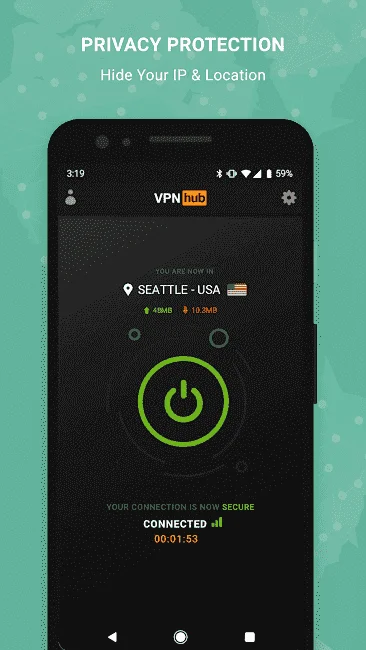 VPNhub Best Free Unlimited VPN - Secure WiFi Proxy v2.12.5 (Pro) (All in One).webp