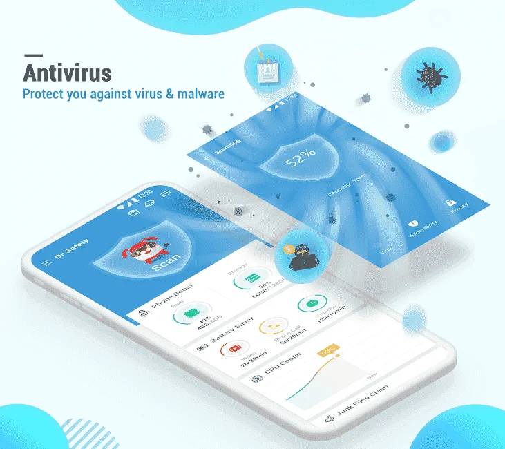 Dr. Safety Free Antivirus, Booster, App Lock v3.0.1643 (Mod).webp