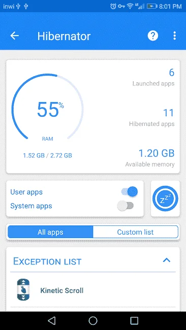 Hibernator – Hibernate apps & Save battery (Pro) (Modded) (AOSP)2.17.1.webp