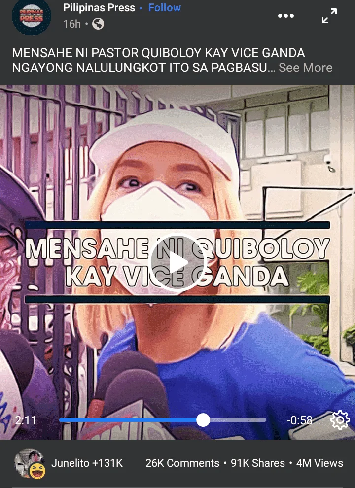 Quiboloy Win Against ABS-CBN FT. Vice Ganda