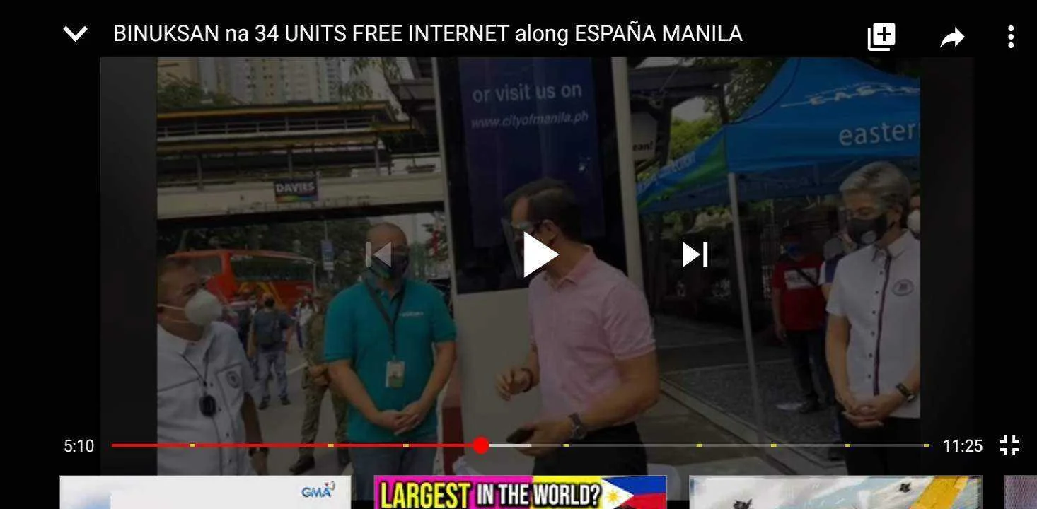 Free Internet 31mbps along Espana Manila