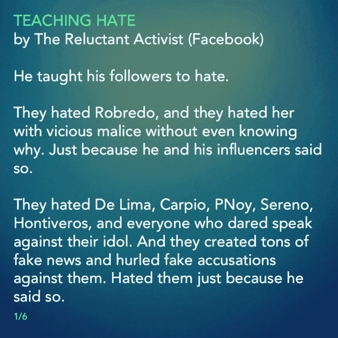 They hate frontliners because duterte says so...