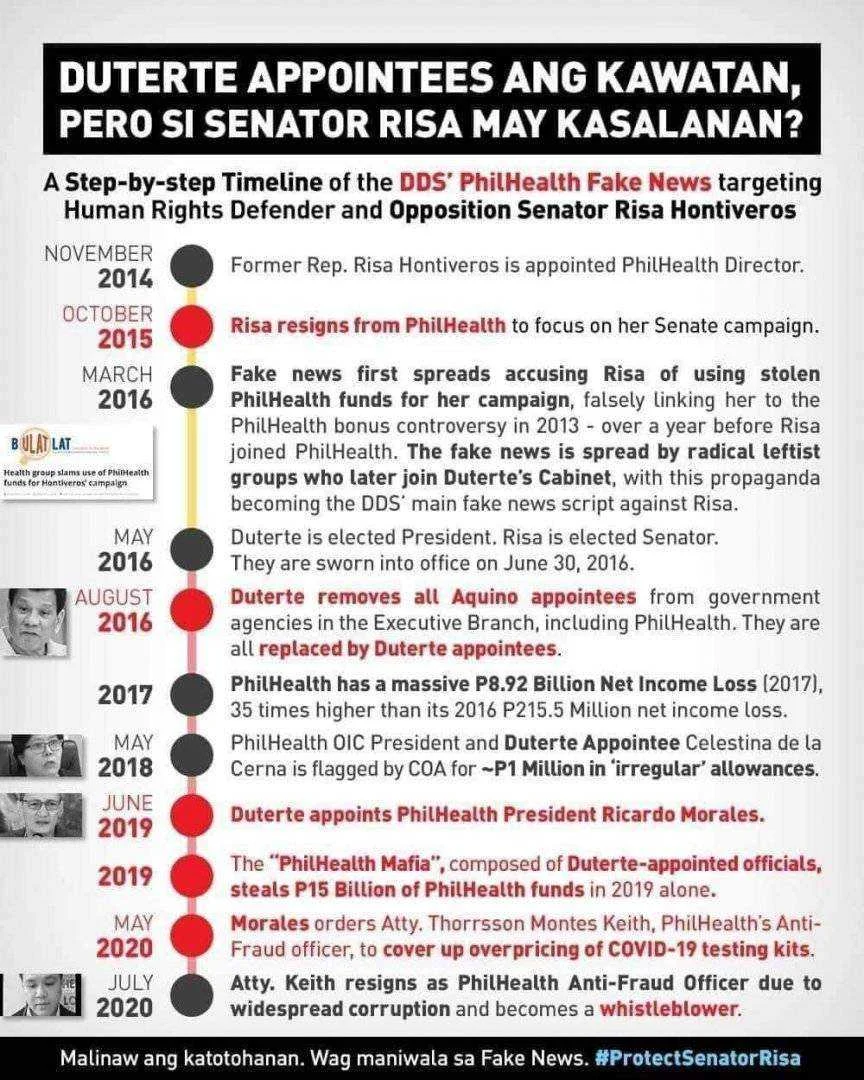To all DDS na isinisali si Sen. Risa Hontiveros sa issue ng PhilHealth