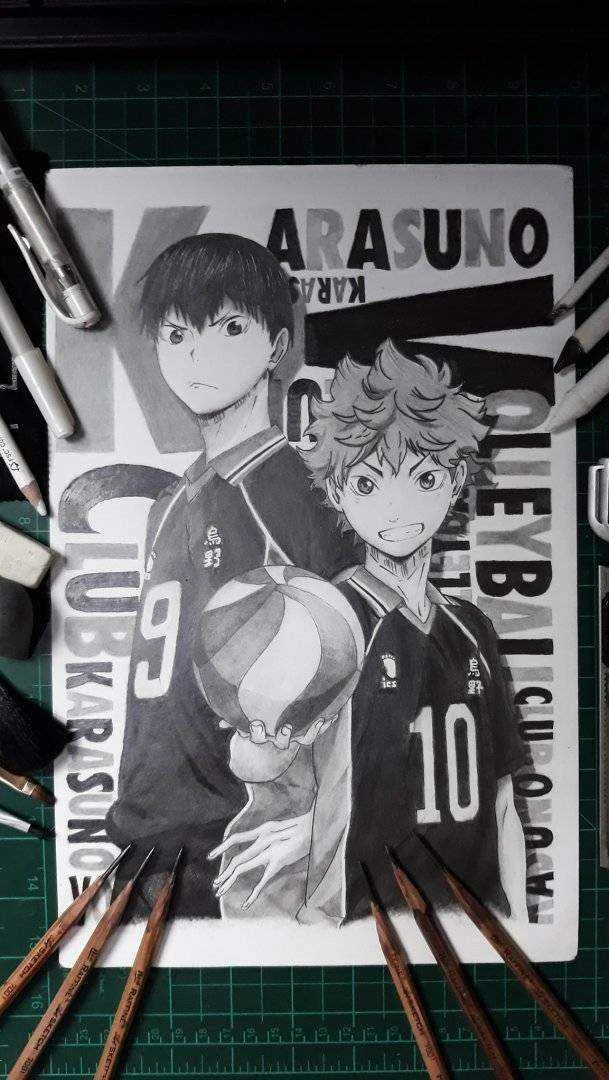 Haikyu! Graphite Fan-art <3