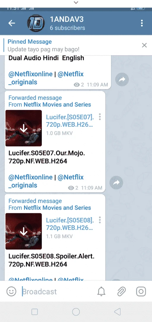Telegram Group Netflix movies and Ongoing series