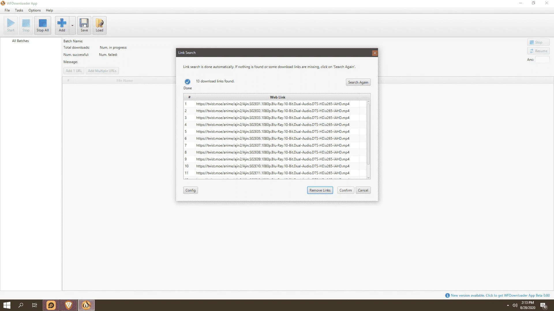 Batch Anime Download (1click)